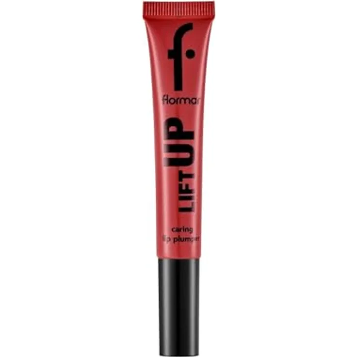 Flormar Lift Up Lip Plumper, 10 ml Lipgloss mit Hyaluronsäure, Farbe SECRT FEVER