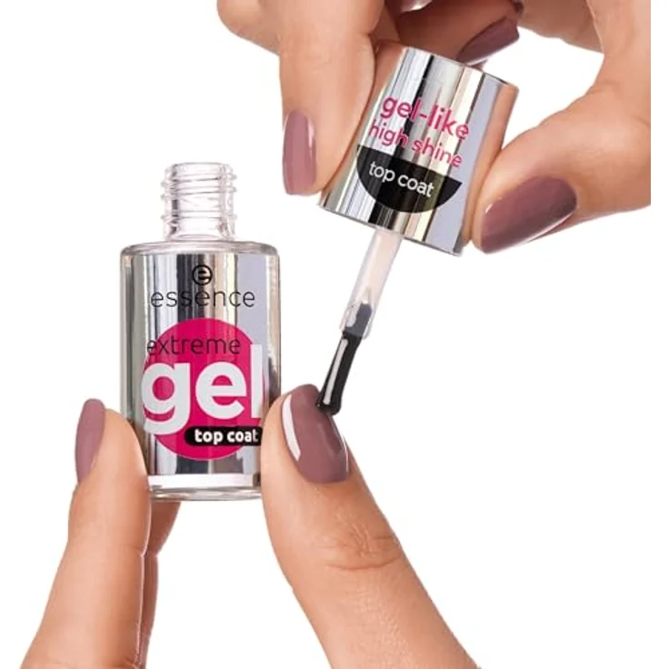 essence cosmetics extreme GEL Top Coat Überlack Nr. 01 Transparent - langanhaltend, glättend, schützend, glänzend, vegan - 1er Pack (8ml) – Bild 5