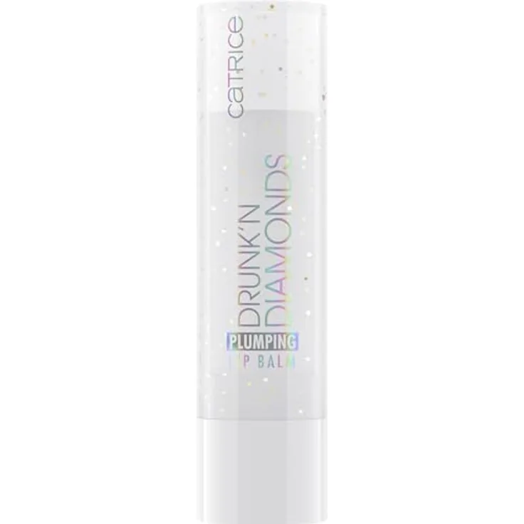 Catrice Drunk'n Diamonds Plumping Lip Balm, veganer Lippenbalsam mit aufpolsterndem Effekt und Glitzerpartikeln, 3,5 g, strahlendes Pink