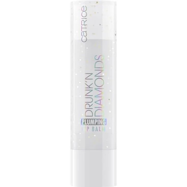 Catrice Drunk'n Diamonds Plumping Lip Balm, veganer Lippenbalsam mit aufpolsterndem Effekt und Glitzerpartikeln, 3,5 g, strahlendes Pink – Bild 1