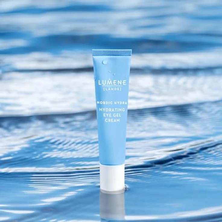 Lumene Nordic Hydra [Lähde] Hydrating Eye Gel Cream, 20 ml, innovative Gelcreme für 72 Stunden Feuchtigkeitsboost, vegan, duftstofffrei – Bild 3