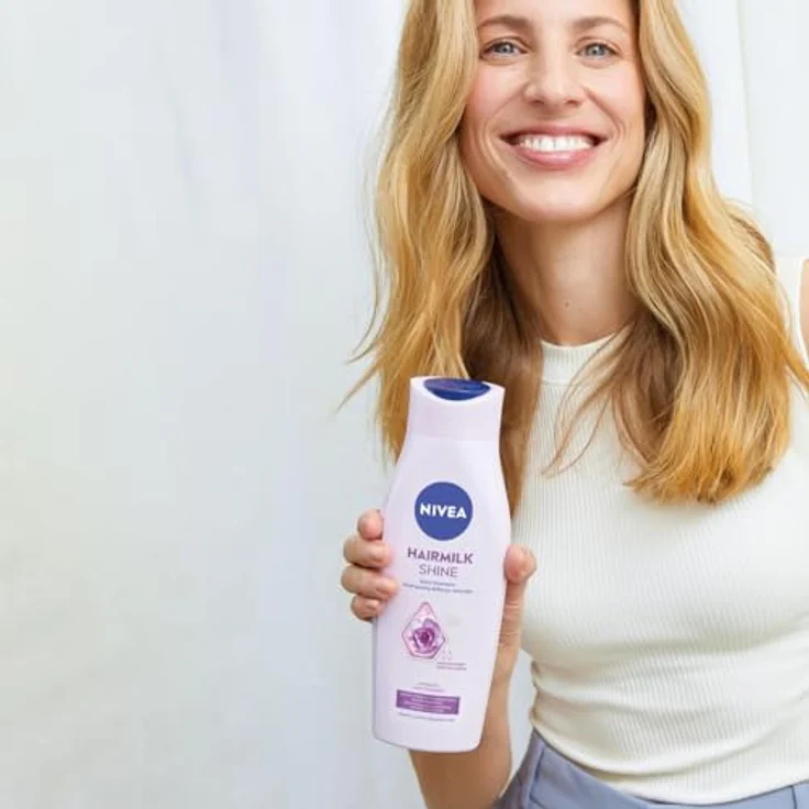 NIVEA Haarmilch Natürlicher Glanz pH-Balance Haarshampoo 250 ml – Bild 5
