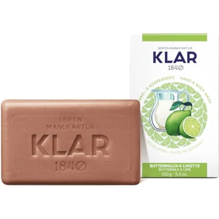 Klar Seifenmanufaktur Buttermilch- & Limettenseife 100 g Palmölfrei für Alle Hauttypen geeignet – Bild 3