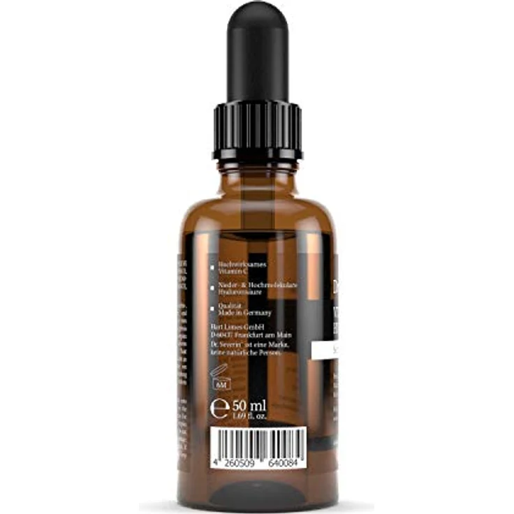 Dr. Severin® 50ml Ultra Serum: Vitamin C Hyaluron Serum Hochkonzentriert I Anti-Falten Booster Mit Hochmolekularer Hyaluronsäure I Vor Dem Ausgehen Anwenden – Bild 3