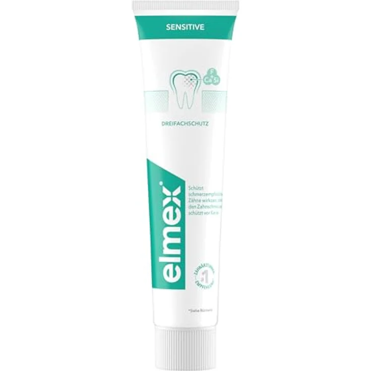 elmex® Sensitive Zahnpasta, 4x75 ml, klinisch bestätigte 3-fach-Wirkung für schmerzempfindliche Zähne – Bild 2