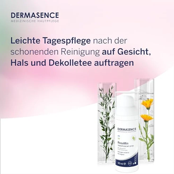 Dermasence Rosami Tagespflege Lf50 50 ml, mit pflanzlichem 5-fach-Wirkkomplex – Bild 5