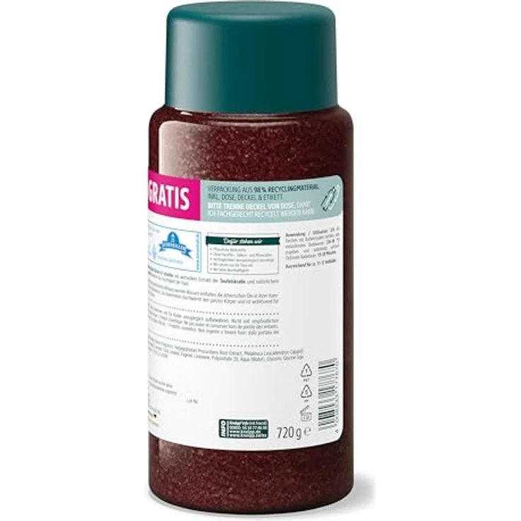 Kneipp Rücken & Schulter Badekristalle, Badesalz mit Teufelskralle und Cajeputöl, 720 g – Bild 3