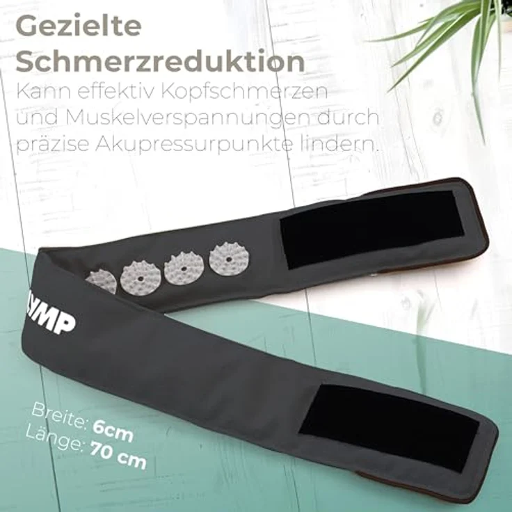 NEOLYMP Akupressur Stirnband, verstellbar mit Nadelmatte für Kopf- und Kiefermassage, vielseitige Stimulation zur Förderung des Wohlbefindens – Bild 2
