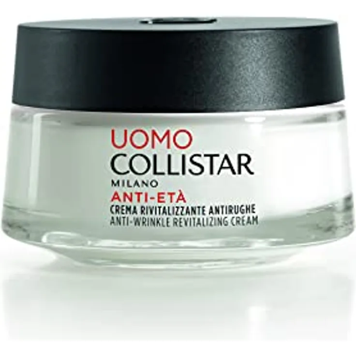 Collistar Revitalisierende Anti-Falten-Creme aus der Männerserie, 50ml, Nicht fettend, Leicht einziehend, Hauttonisierend