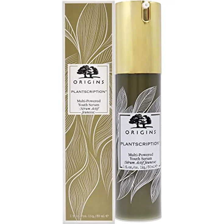 Origins Plantscriptiontion Aktivserum Jugend 30 ml, Anti-Aging-Effekt mit Liniennivellierungspeptiden, Anogeissus zur Pflege der Haut