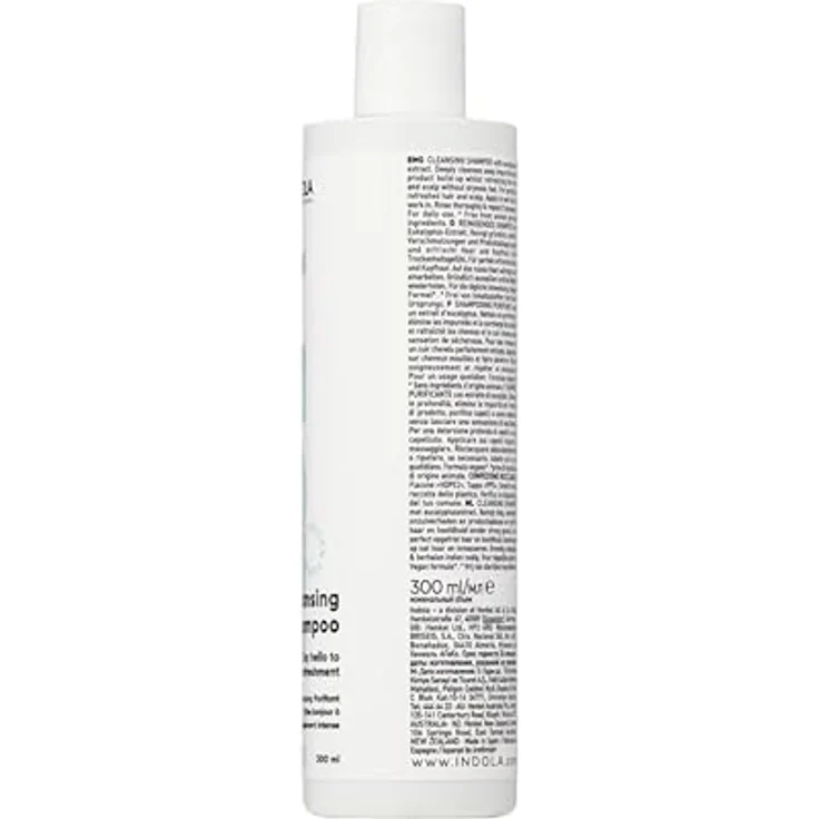 Indola Care & Style Cleansing Shampoo, 300 ml, mit Eukalyptus-Extrakt für gründliche Reinigung und revitalisierte Kopfhaut – Bild 4