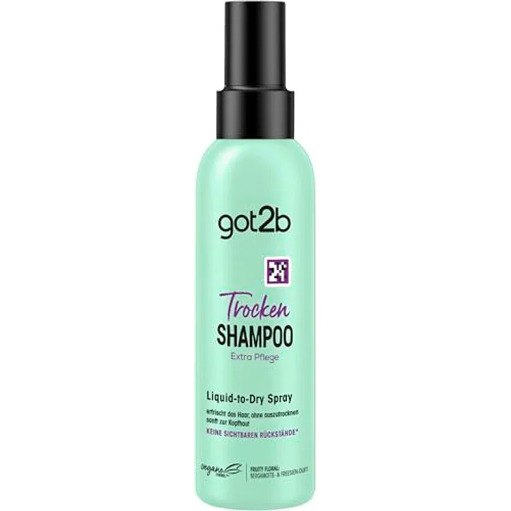Got2b Trockenshampoo Extra Pflege Liquid-to-Dry Spray (150 ml), Trockenshampoo ohne sichtbare Rückstände mit 24 h fruchtig-floralem Duft – Bild 2