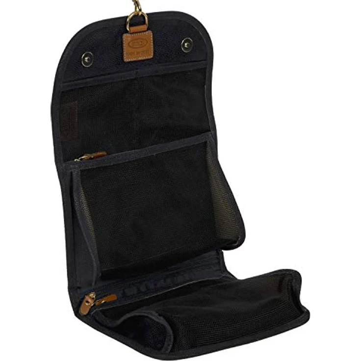 Brics, Necessaire, Life - Necessaire Trifold, Blau, 3 l, Veloursleder-Effekt, pflanzlich gegerbtes Toskana-Leder – Bild 4