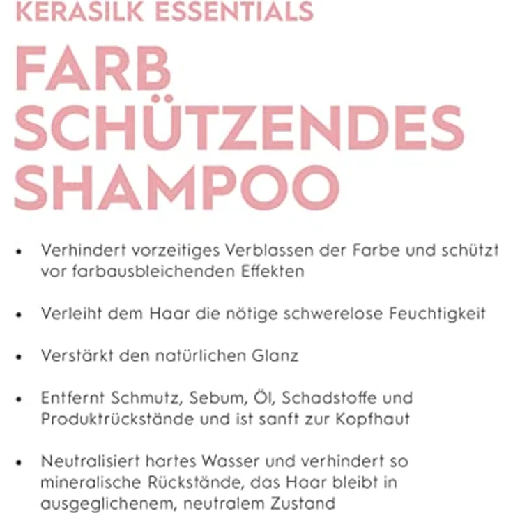 Kerasilk Essential, Farbschützendes Shampoo für coloriertes Haar, 750ml – Bild 2