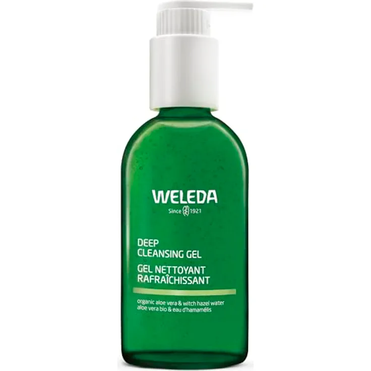 WELEDA Bio Deep Cleansing Gel - Naturkosmetik Reinigungsgel, feuchtigkeitsspendend und sanft, auf Pflanzenbasis (vegan, 150 ml)