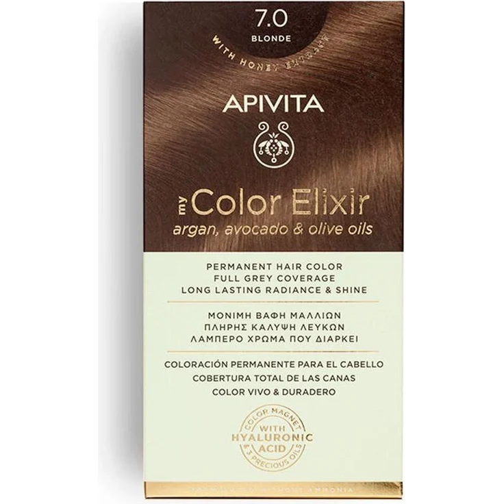 Apivita My Color Elixir, dauerhafte Haarfarbe mit Argan-, Avocado- und Olivenöl, 50ml