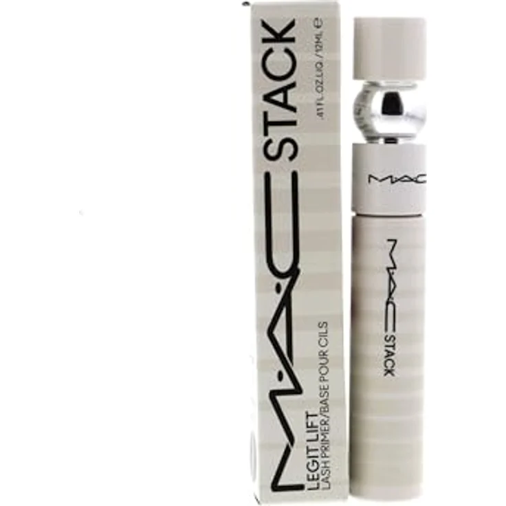 MAC MACSTACK Legit Lift Lash Primer Mascara, 12 ml mit Rizinusöl und Provitamin B5 für Wimpern mit Schwung und Volumen – Bild 2