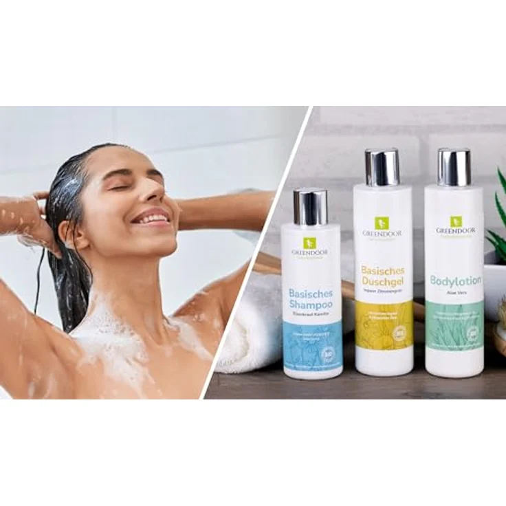 GREENDOOR Basisches Bio Shampoo Eisenkraut 200ml für kraftloses Haar, biologisch abbaubar, outdoor geeignet - Naturkosmetik – Bild 2