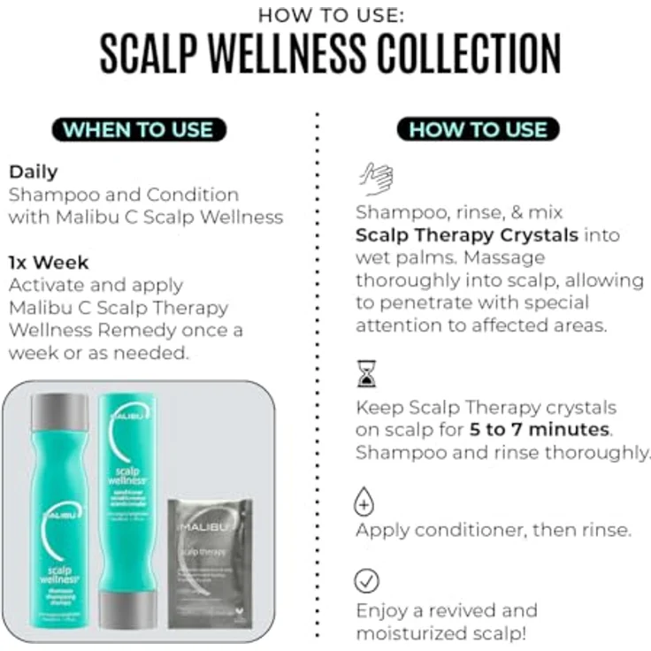 Malibu C Scalp Wellness Conditioner, 266ml, für gesunde Kopfhautpflege – Bild 3
