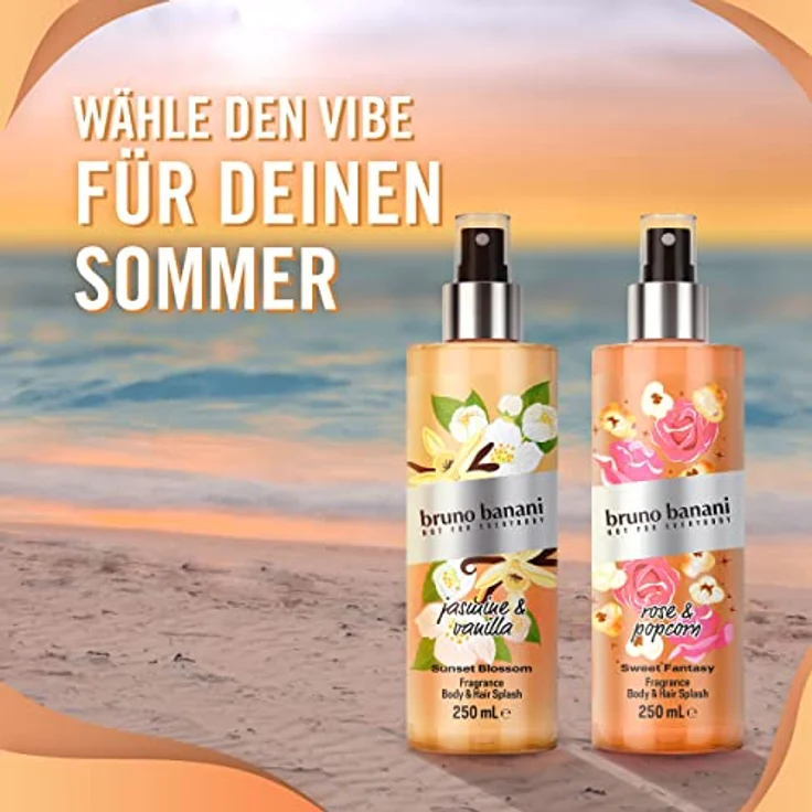 bruno banani Sunset Blossom Body Splash, lebhaft sommerliches Körperspray für Damen, 250ml – Bild 4