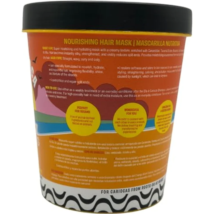 Lola Ela É Carioca Máscara Hidronutritiva, 450g - Intensive Feuchtigkeit für trockenes und stumpfes Haar – Bild 2