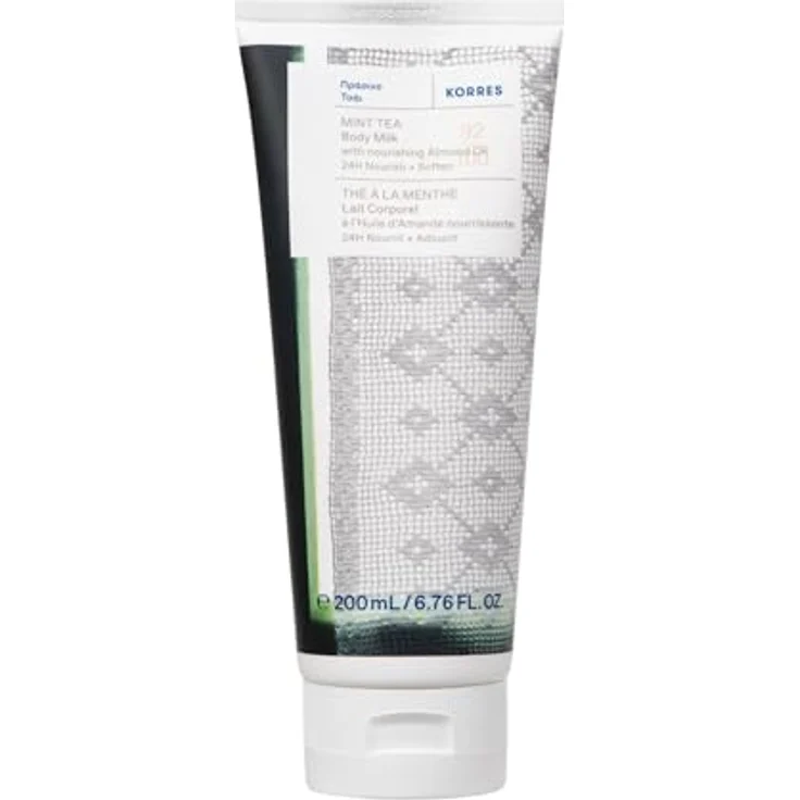 KORRES MINT TEA Tea Bodymilk mit Mandelöl, 24h Pflege & geschmeidige Haut, vegan, silikon- und parabenfrei, 200 ml – Bild 1