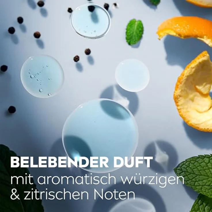 NIVEA MEN Energy Duschgel Mini, pH-hautneutrale Pflegedusche mit erfrischendem Minzduft und 24h Frischeeffekt, 50 ml – Bild 2