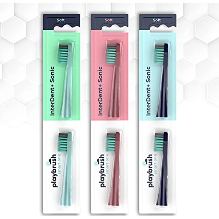 Playbrush Smart One Ersatzbürstenköpfe coral 2 St., Schalltechnologie, für eine schonende Zahnreinigung  – Bild 5