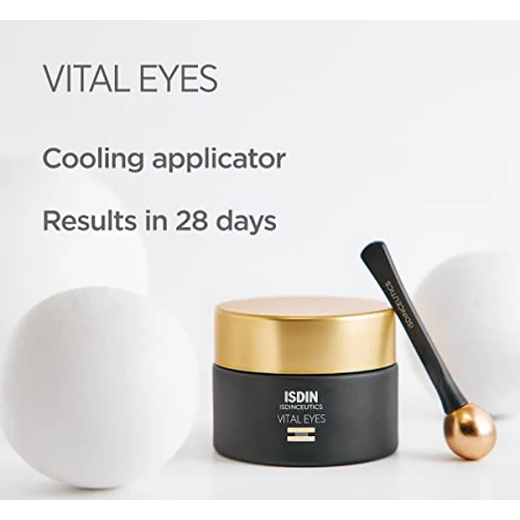ISDIN Isdinceutics Vital Eyes, Crema Contorno de Ojos Antiarrugas, con Melatonina y Cafeína, 1 x 15 ml – Bild 3