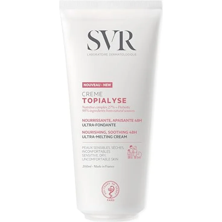 SVR Bodylotion, hypoallergene Körpercreme mit sofortiger Hydratation, für trockene und empfindliche Haut, zarter Duft, 200 ml – Bild 1
