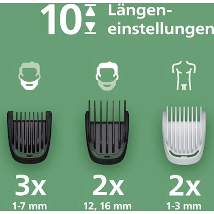 Philips Multigroom 3000 MG3946/15, All-in-One Trimmer mit 9 Aufsätzen und selbstschärfenden Klingen – Bild 4