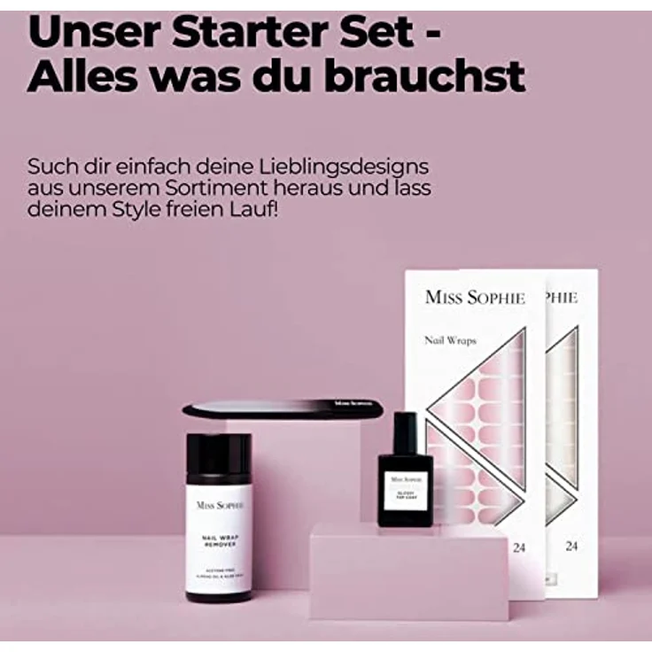 Miss Sophie Glossy Top Coat, Unter- und Überlack für Nagelfolien, 12 ml – Bild 8