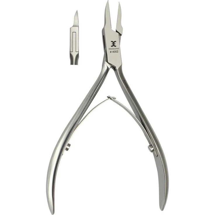 Excellent Solingen Eckennagelzange, 11,5 cm, rostfreier Edelstahl, perfekt für eingewachsene Zehennägel
