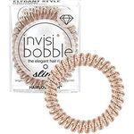 invisibobble Slim Haargummi Bronze I 3x Dünne Haargummis Bronze für Mädchen & Damen I eleganter Look & starker Halt I designed im Herzen Münchens
