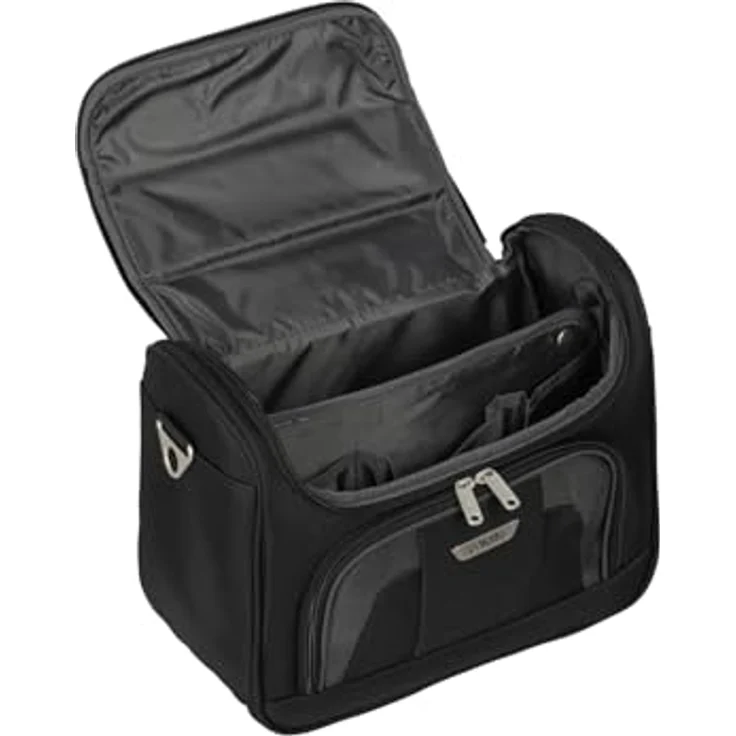 Travelite Handgepäck Kulturtasche mit Aufsteckfunktion, Gepäck Serie ORLANDO: Klassisches Weichgepäck Beautycase im zeitlosen Design, 098492-01, 19 Liter, 0,9 kg, schwarz – Bild 4