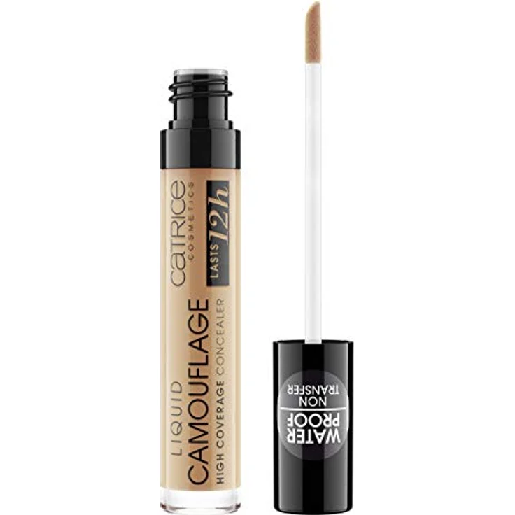 Catrice Liquid Camouflage High Coverage Concealer (1x5ml), flüssig Make-up Abdeckstift, wasserfest, 12h Deckkraft Nr. 080 Caramel Beige – Bild 2