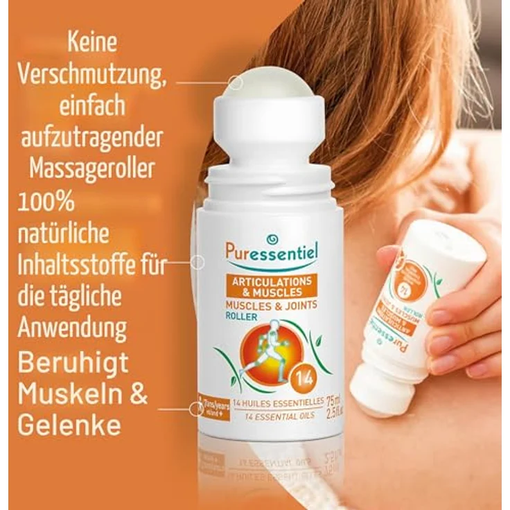Puressentiel 5924571, Beruhigendes Entspannungsöl mit 14 ätherischen Ölen, 75 ml Rolle – Bild 2