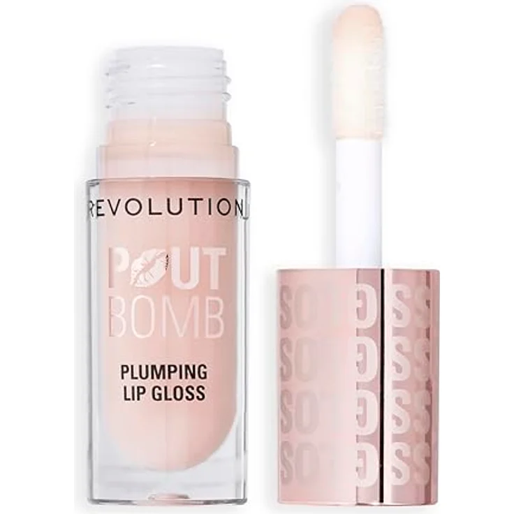 Revolution Pout Bomb Plumping Gloss, Cherry Sheer Red Lipgloss mit glänzendem Finish und volumengebender Formel, 4,6 ml – Bild 3