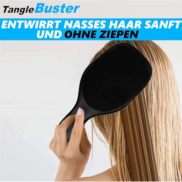 TangleBuster Anti Tangle Bürste Anti Haarbruch, entwirrende Bürste biegsame Borsten für nasses Haar – Bild 2