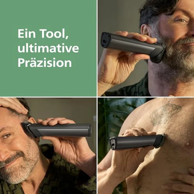 PHILIPS Multigroom Series 7000 MG7931/15, 16-teiliger Barttrimmer und Haarschneider mit selbstschärfenden Metallklingen, 21 Längeneinstellungen (0,5-16 mm) für Gesicht, Kopf und Körper – Bild 2