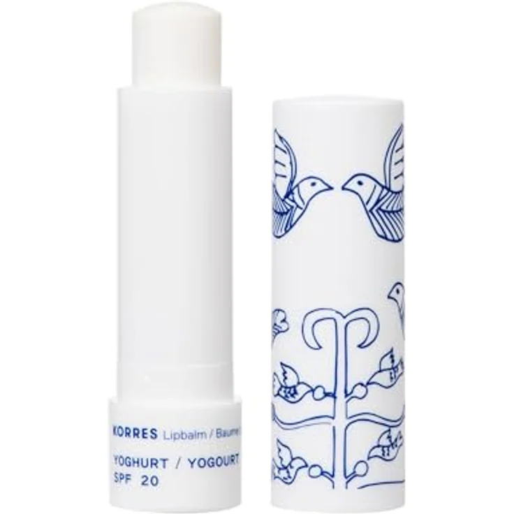 KORRES Pflegender Lip Balm Yoghurt SPF 20, farbloser Lippenpflege Stift mit Johanniskrautöl und Sheabutter, dermatologisch getestet, 4,5g – Bild 1