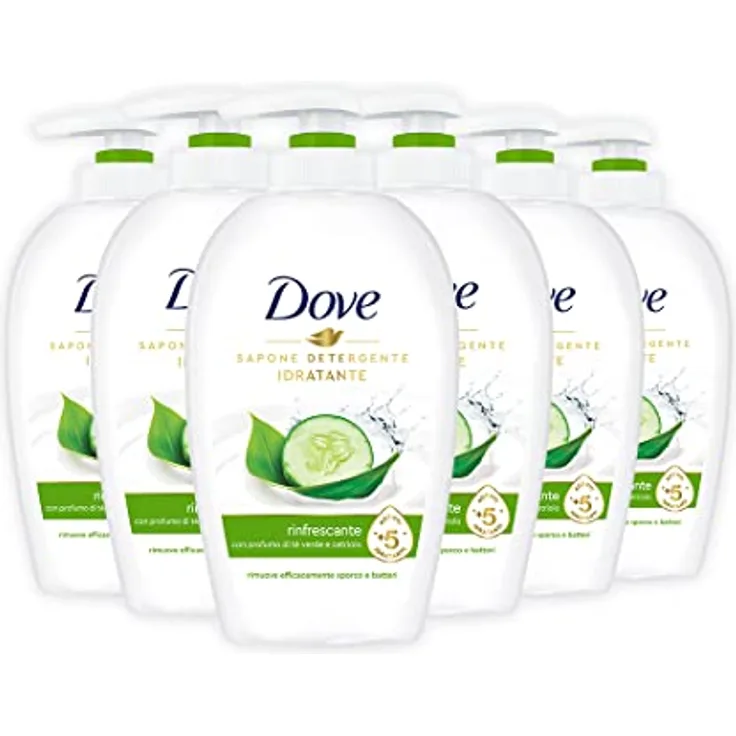 Dove Handseife Erfrischende Flüssigkeit, 6 Stück à 250 ml
