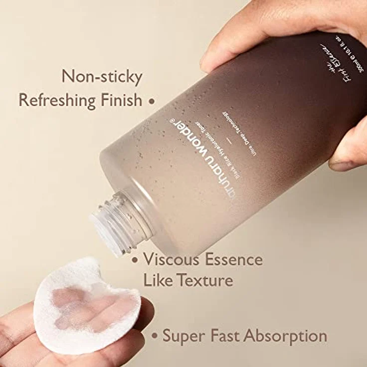 Haruharu Wonder Black Rice Hyaluronic Toner, Gesichtsreinigung mit 300 ml - feuchtigkeitsspendend und antioxidativ – Bild 3