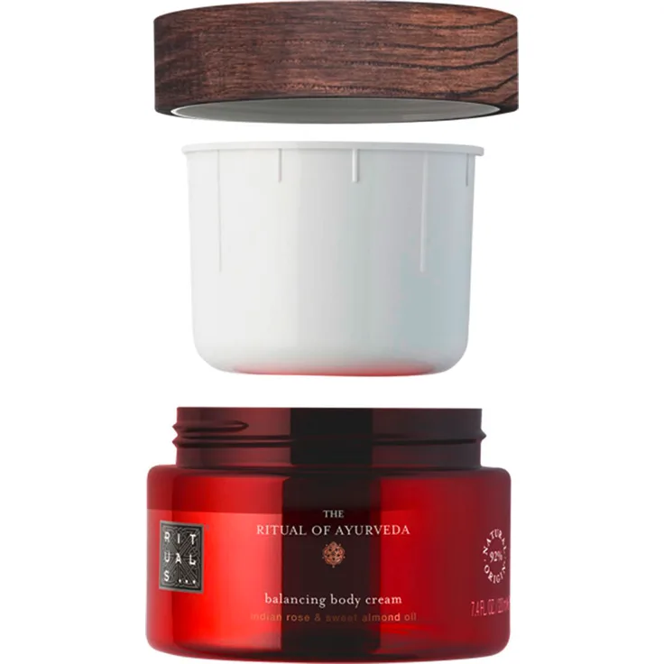 RITUALS THE RITUAL OF AYURVEDA Body Cream Refill, 220 ml, Nachfüllpackung mit indischer Rose und Süßmandelöl, umweltfreundlich