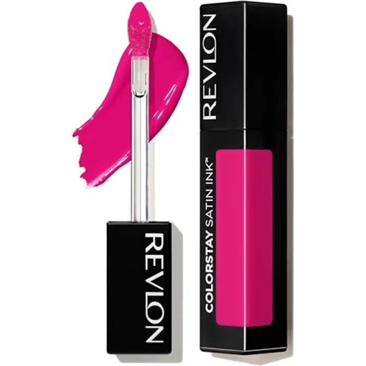 Revlon Cosmetics ColorStay™ Satin Ink, langhaltender flüssiger Lippenstift, Farbton N°012 Seal the Deal, 5 ml, vegan, satin-mattes Finish