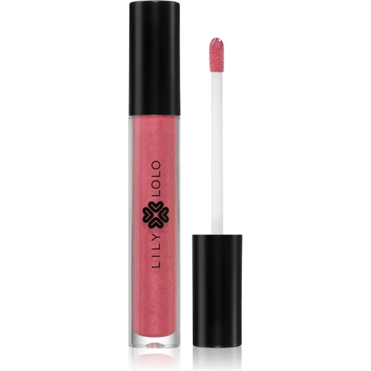 Lily Lolo Natural Lip Gloss, Pflegender Lipgloss in English Rose, 4 ml, vegan, feuchtigkeitsspendend