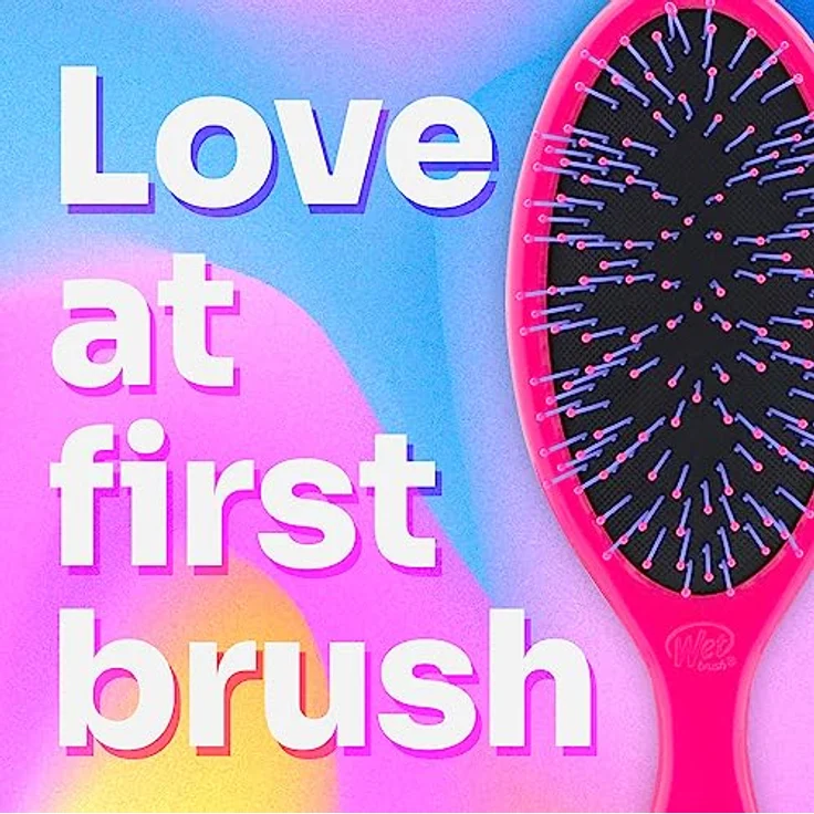 Wet Brush Detangler for Thick hair Pink Haarbürste für die leichte Kämmbarkeit des Haares Pink 1 St. – Bild 4