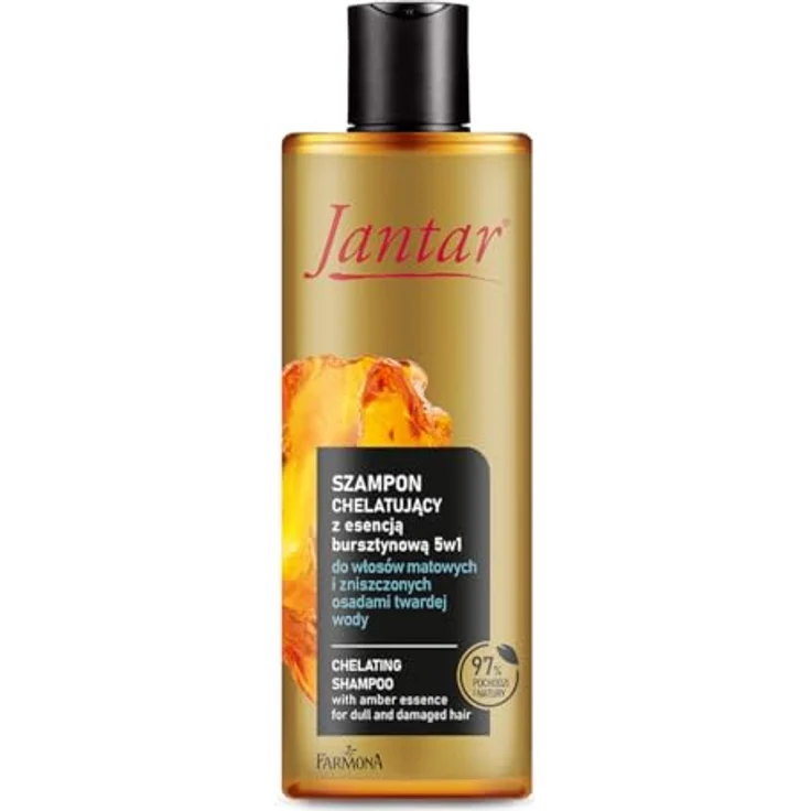 Farmona Jantar Amber Essence Shampoo, Haarshampoo für beschädigtes Haar, 300 ml, vegan – Bild 1