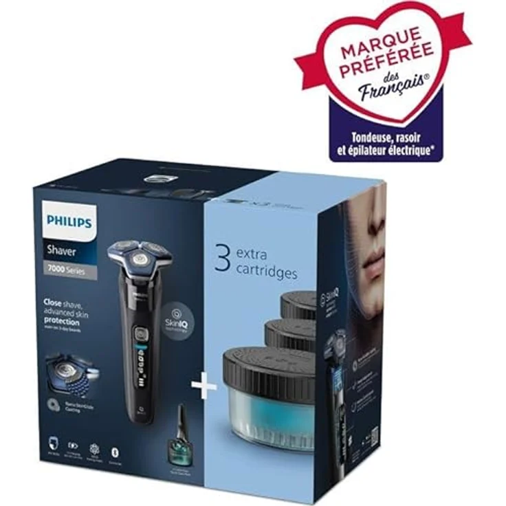 Philips S7000 Rasierer, Elektrorasierer mit SkinIQ Technologie, One Size – Bild 5