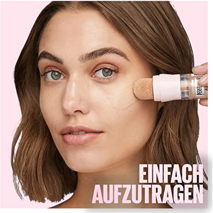 Maybelline New York 4-in-1 Make Up mit Concealer, BB Cream, Highlighter und Primer, für einen perfekten Teint, Foundation mit leichter Deckkraft, Instant Perfector Glow, Nr. 0.5 Fair Light Cool, 20 ml – Bild 5